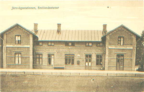 Smålandsstenar station omkring 1900