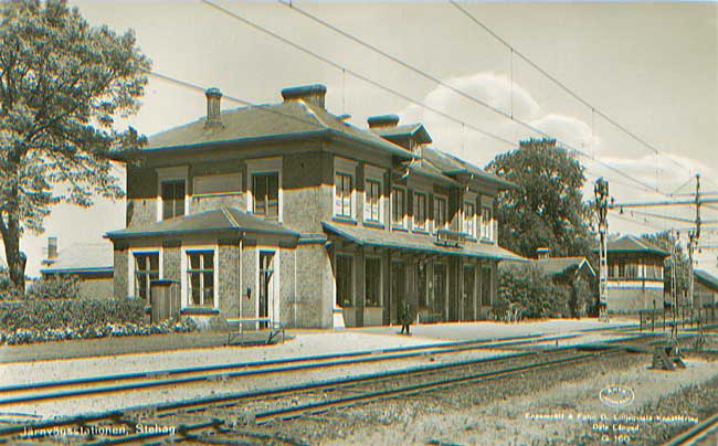 Stehag station omkring 1950