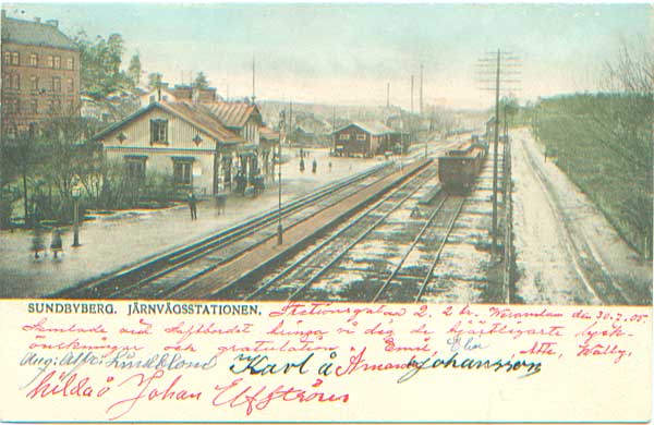 Sundbyberg station omkring 1900