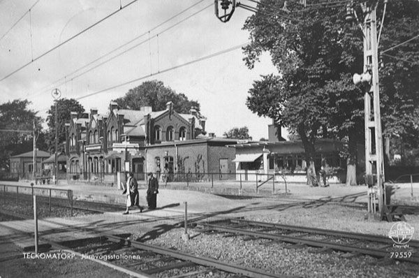 Teckomatorp station 1950-tal