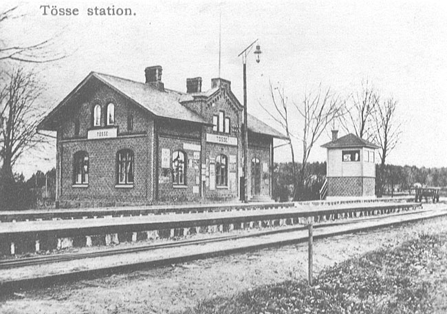 Tösse station omkring 1910