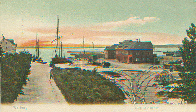 Varbergs hamn omkring 1900