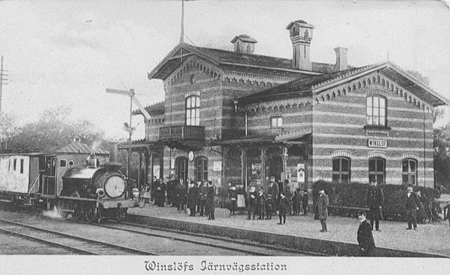 Vinslöv station omkring 1900
