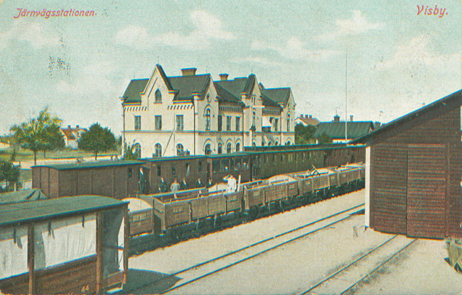 Visby station omkring 1920