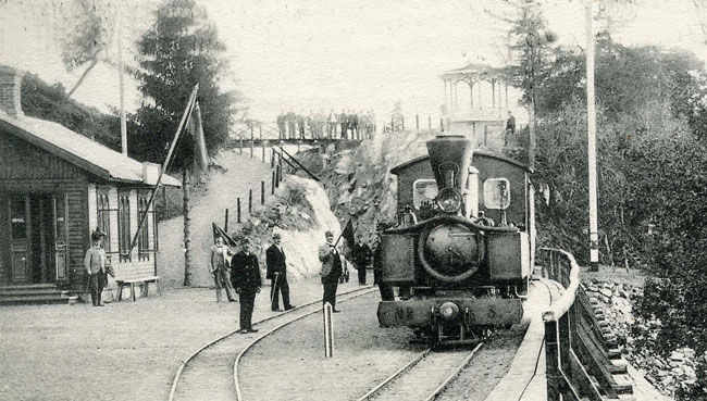 Vistakulle station omkring 1900
