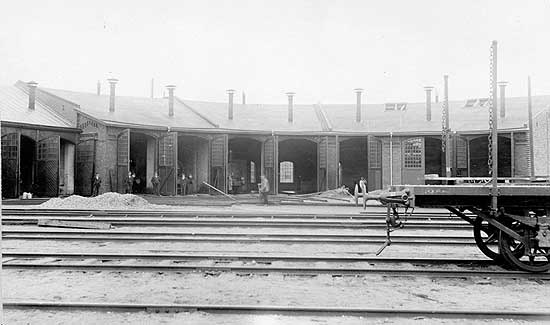GBJ and BAJ engine shed at Borås nedre year 1903