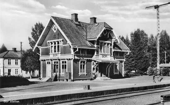 Bor station på 1930-talet