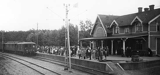 The railway station Bjärred 1920