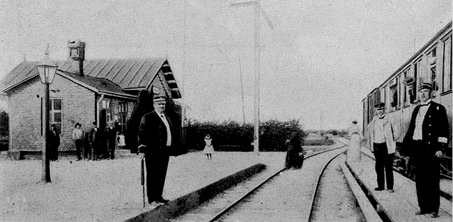 Hammar station på linjen Kristianstad - Åhus omkring 1910