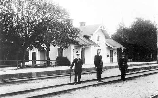 Åryds station omkring 1916