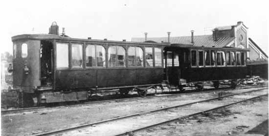 DHdJ steam coach at Sävesta year 1909