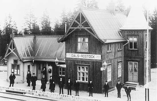 Dals Rostock station year 1908