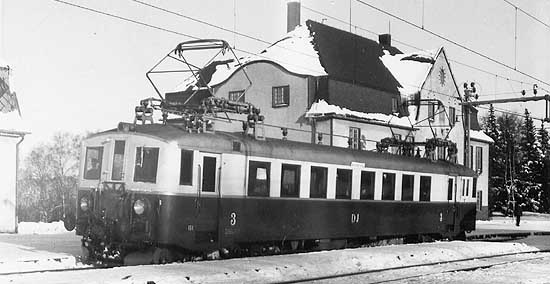 DJ electric railcar at Ed year 1940