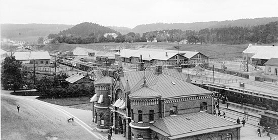 Borås nedre station year 1902