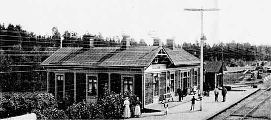 Råhällans station year 1900