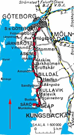 Map Gteborg - Sr Jrnvg, GSJ