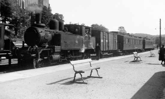 The last train pulled by a steamengine 18 January 1954