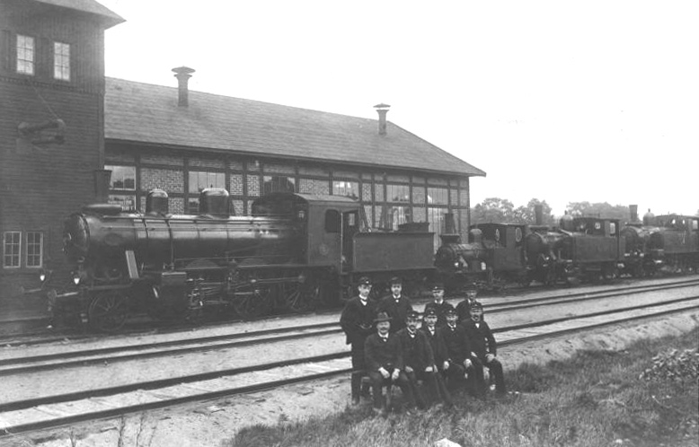 GSJ, Göteborg - Särö Järnväg engine shed at Slottsskogen