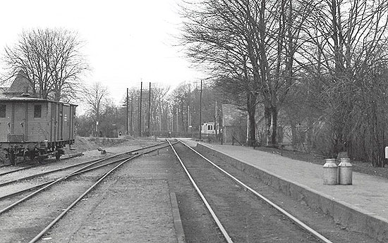 Ramlösabrunn omkring 1940. Borta till höger skymtar en spårvagn vid spårvägens ändhållplats