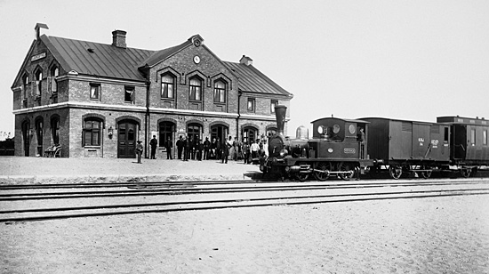 Ljungbyhed 1890. Lok nummer 2 "Röstånga med persontåg