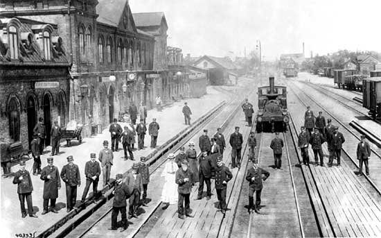 halmstad station year 1905