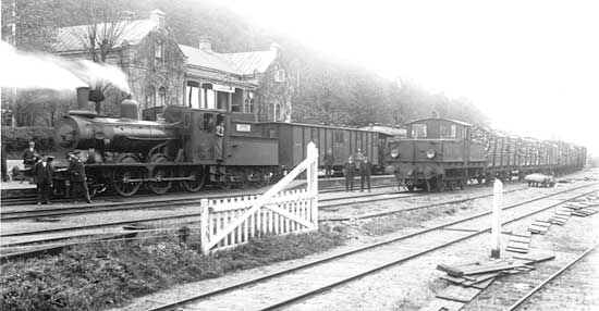 Oskarsström station year 1920