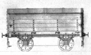 Täckt godsvagn för kalktransporter
