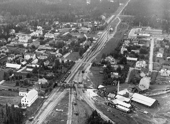 Vaggeryd station and junction year 1933