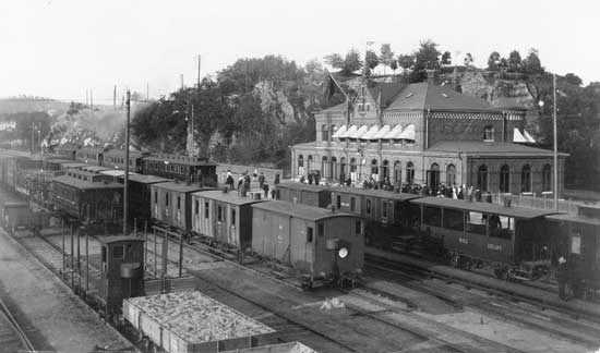 Borås Nedre station year 1901