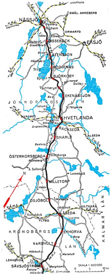 SäNJ. Sävsjöström-Nässjö Järnväg