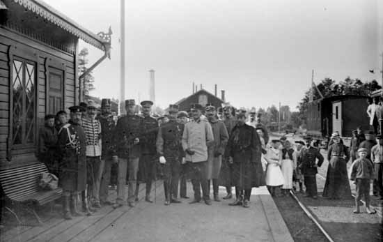 MaSJ Sandarne station around year 1910