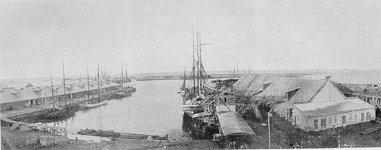 The harbor at Linhamn year 1924