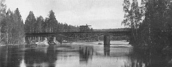 Bridge over the river Svartälven