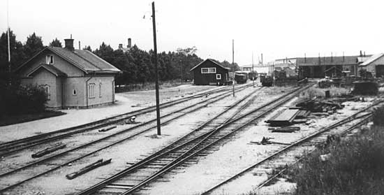 NrSlJ engine shed at Eskilstuna Norra year 1935.