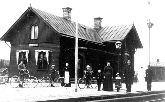 Läggesta station year 1900