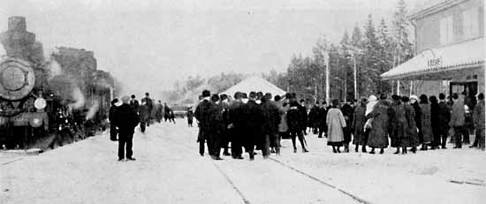 Opening of the first OKB section, Stugsund - Ljusne