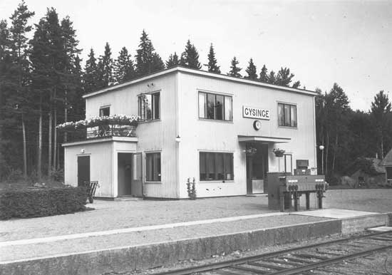 The new station at Gysinge 1940