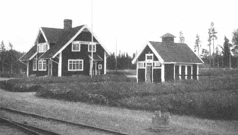 Dorotea railway station year 1920