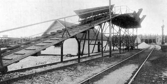 The coal chute in Ulriksfors year 1915