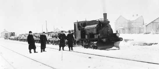 One of the small engines at Gällivare station 1889