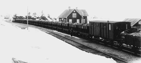 Traincrossing at Torneträck year 1903