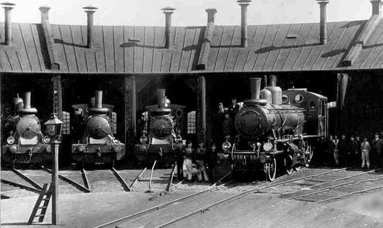 Boden engineshed year 1905