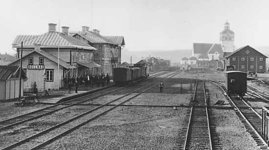 Bollnäs railway station year 1878