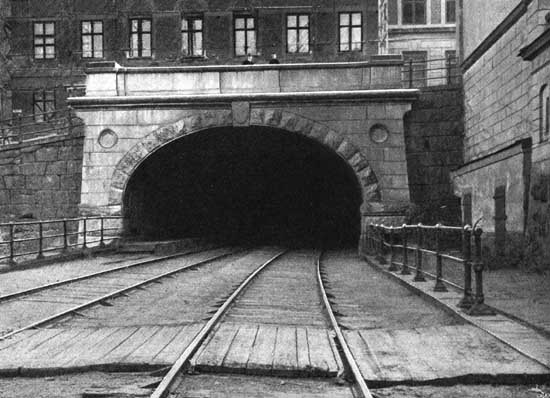 The northern tunnel opening