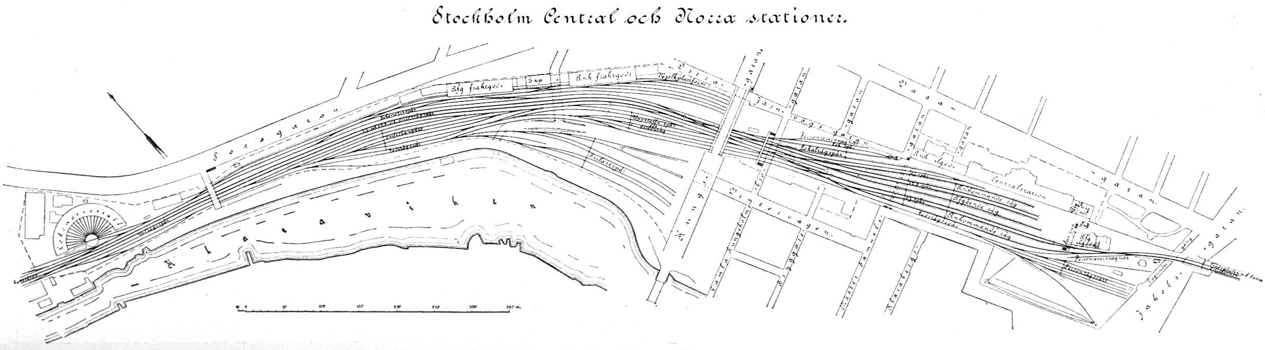 Stockholm rail-way yard 1906