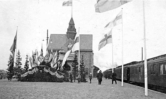 Invigning av bandelen Haparanda - Torneå 6 oktober 1919