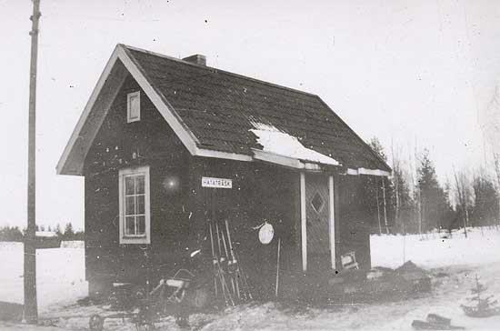 Hataträsks "stationshus" 1941