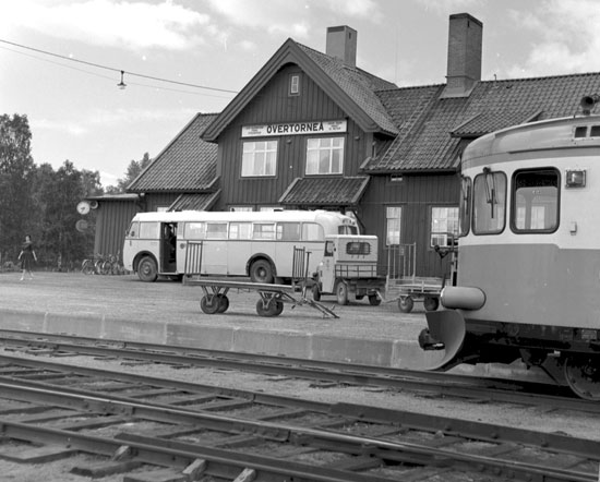 Övertorneå järnvägsstation 1960