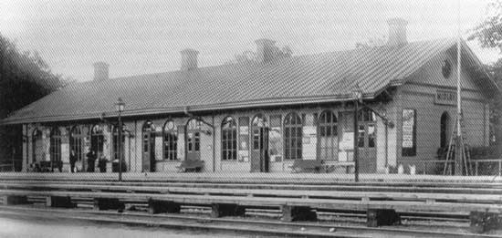 Mjölby station year 1901