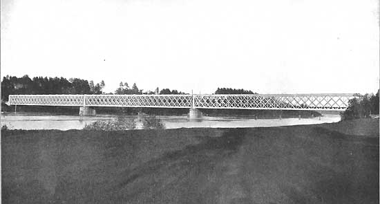 The bridge over Ljusnan at Landa.